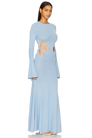 SAU LEE x REVOLVE Destiny Knit Dress in Baby Blue