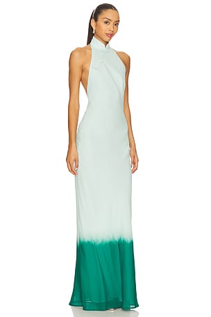 SAU LEE Gianna Dress in Green