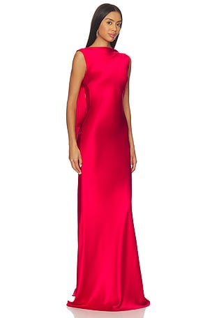 SAU LEE Callie Gown in Red