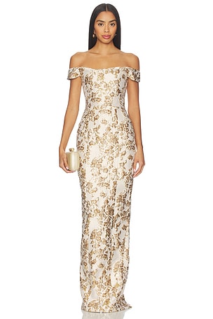 Joanna Jacquard Gown SAU LEE