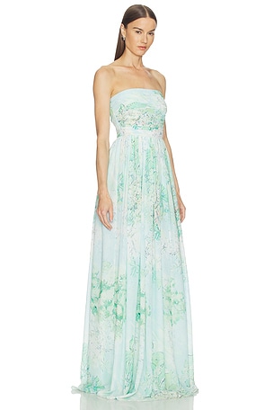 SAU LEE Camille Maxi Dress in Mint