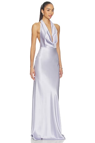 SAU LEE Pearl Gown in Lavender