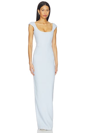SAU LEE Brooke Gown in Baby Blue