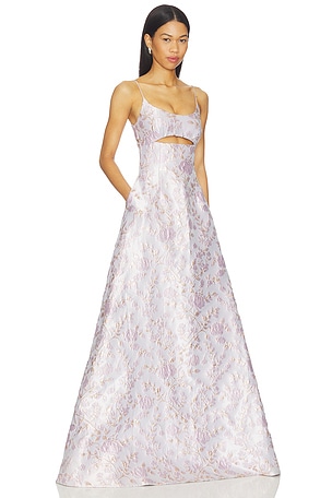 SAU LEE Jacinda Gown in Lavender. Size 6. Also