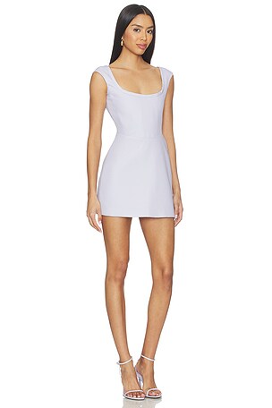 SAU LEE Bryn Mini Dress in Lavender