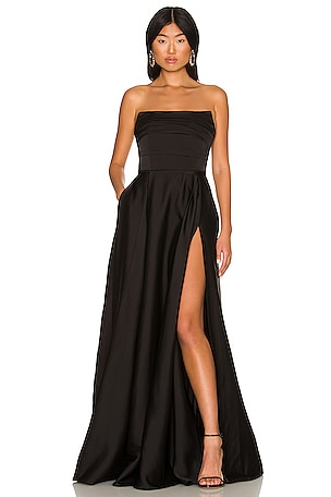 The Sandra Gown in Black