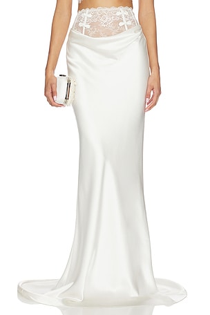 Lila Satin Skirt SAU LEE