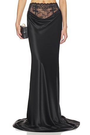 Lila Satin Skirt SAU LEE