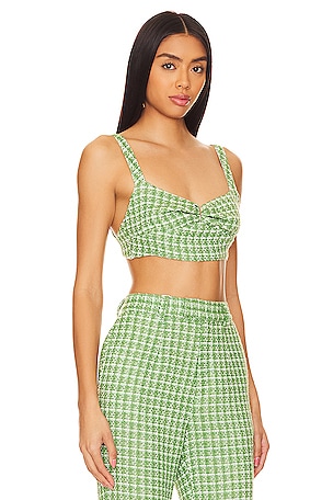 SAU LEE Avery Top in Green