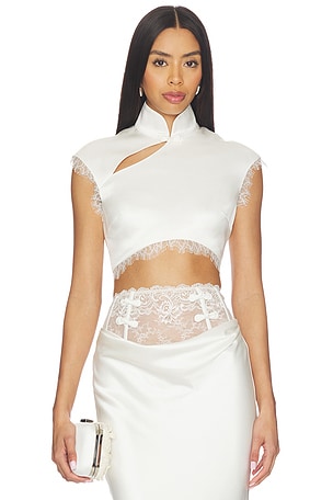 Lila Satin Top SAU LEE