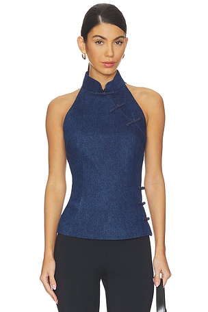 Ezra Denim Top SAU LEE