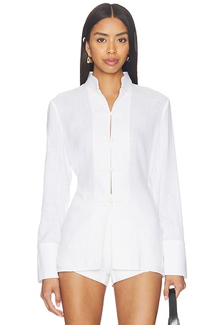 Martina Linen Top SAU LEE