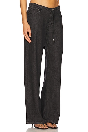 Still Here Cool Wide Leg Jeans in Black
