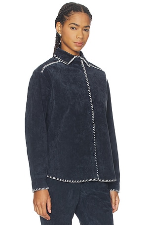 Still Here Western Shirt in Navy