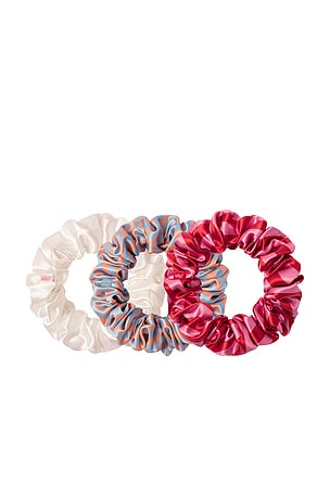 slip Large Scrunchies Set Of 3 in Midsummer