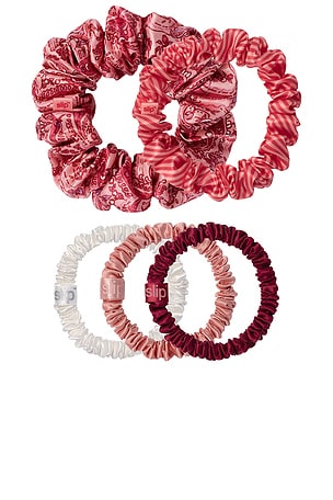 slip Assorted Scrunchies Set Of 5 in Harriet