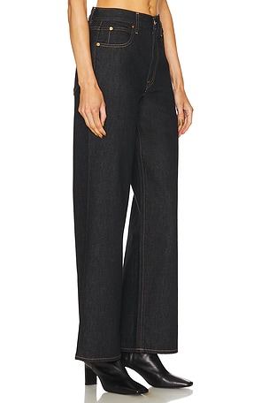 SLVRLAKE Grace Wide Leg Jeans in Black