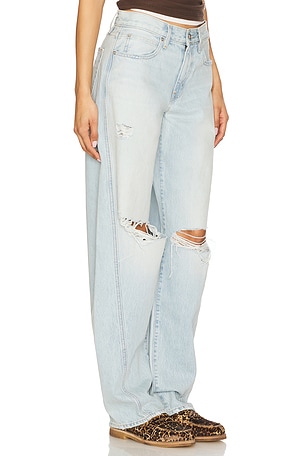 SLVRLAKE Tess Long Twisted Seam Jeans in Blue