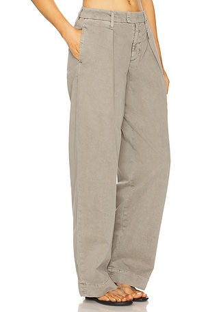 SLVRLAKE Wide Pleat Chino in Taupe