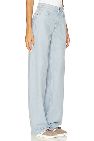 SLVRLAKE Cassie Wide Leg Jeans in Blue