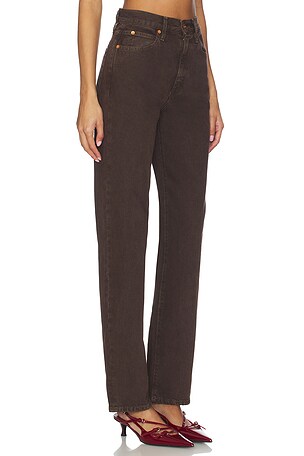 SLVRLAKE x REVOLVE London Straight Jeans in Brown