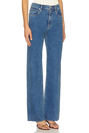 SLVRLAKE Grace Wide Leg Jeans in Blue. Size 32. Also