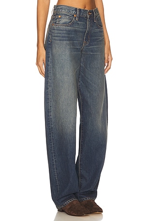 SLVRLAKE Tess Long Relaxed Curve Jeans in Blue