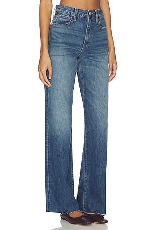 SLVRLAKE Grace High Rise Wide Leg Jeans in Blue