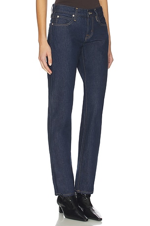 SLVRLAKE Isabel Low Rise Slim Leg Jeans in Navy