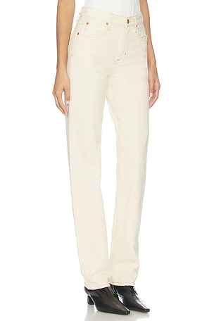SLVRLAKE Phoenix Loose Straight Leg Jeans in White