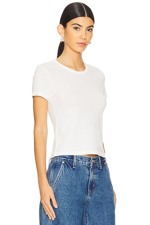 SLVRLAKE Baby Tee in White