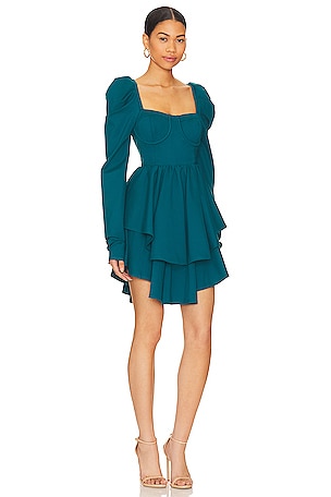 Selkie Boleyn Dress in Teal