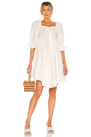 ワンピース Selkie The White Shabby Chic Dress Selkie The Shabby Chic Dress in Paper Cotton White | REVOLVE