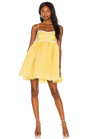 ruffle yellow mini dress Shop Women's Yellow Layered Ruffle Mini Dress| Showoffff