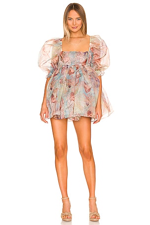 Selkie Puff Dress deals in Mucha Print XXS