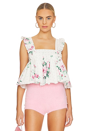 x REVOLVE The Ruffle Apron Top Selkie