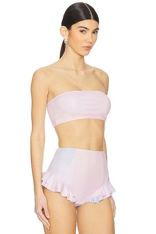 Selkie The Bandeau Bikini Top in Blush