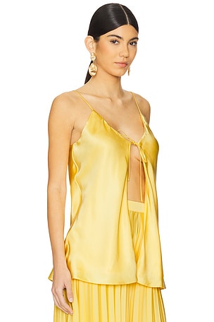 SELEZZA LONDON Alexia Top in Yellow