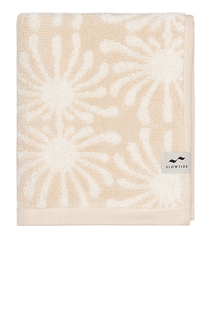 Slowtide Up At Dawn Hand Towel in Cream