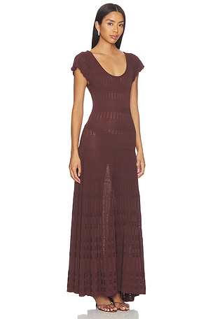 Solid & Striped The Belle Dress in Brown