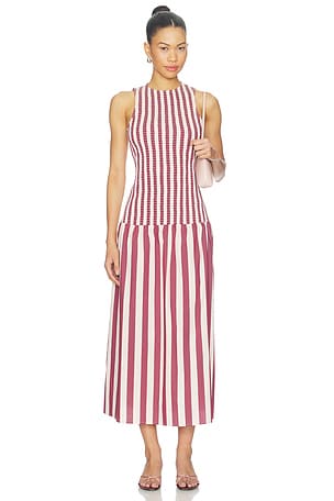 The Arlin Dress Solid & Striped