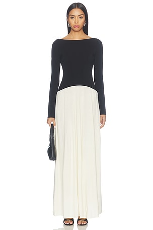 The Ambrio Dress Solid & Striped