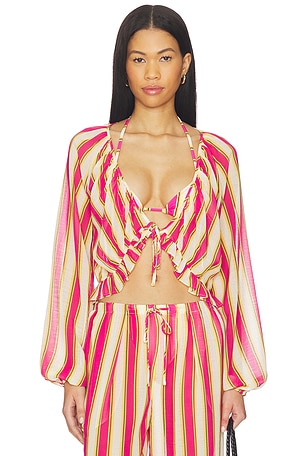 The Seraphina Top Solid & Striped