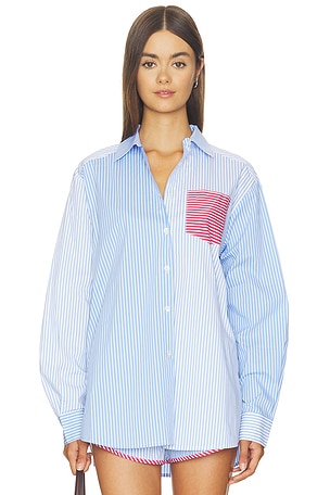 Solid & Striped The Avril Button Down in Blue