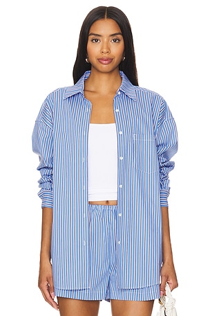 The Jancy Blouse Solid & Striped