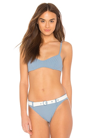 The Rachel Bikini Top Solid & Striped