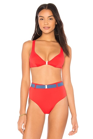 The Josephine Bikini Top Solid & Striped