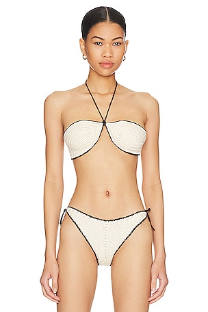 Azalea Bikini Top Solid & Striped