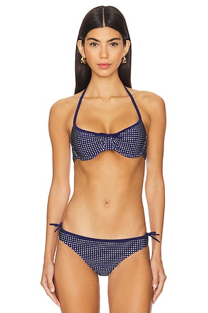 The Sydney Bikini Top Solid & Striped