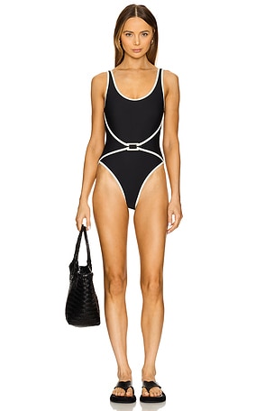 Melanie One Piece Solid & Striped